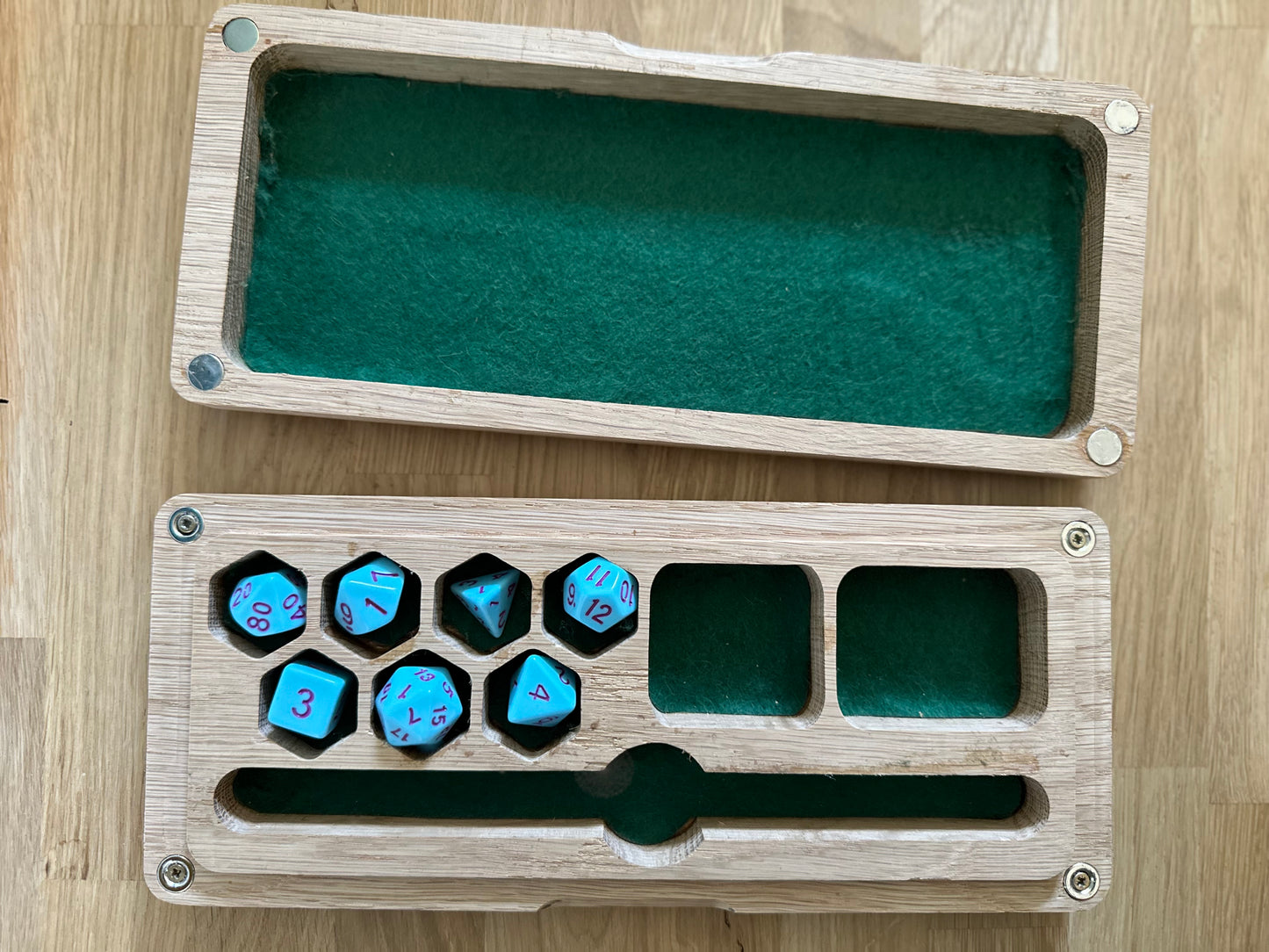 Dice bos, rektangular, tree compartments