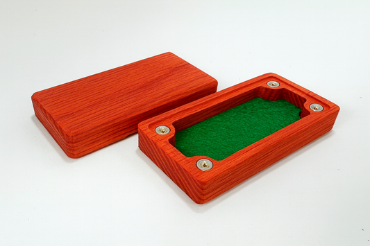 Mikro terning boks i farget treverk