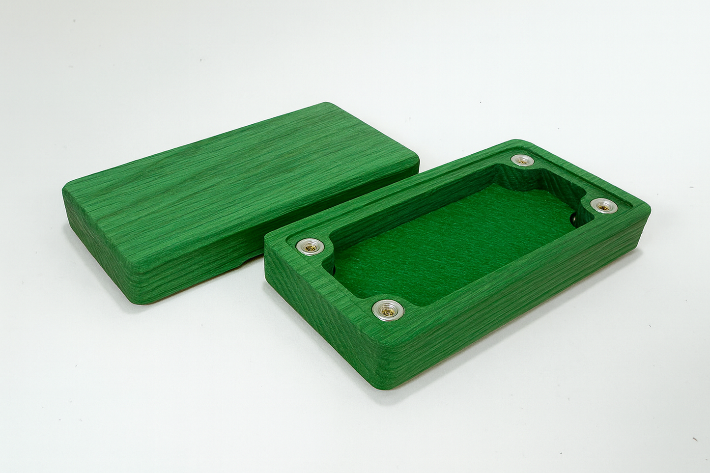 Mikro terning boks i farget treverk